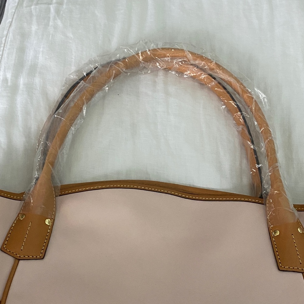 Dooney & Bourke Light Pink and Tan Tote - Picture 3 of 12